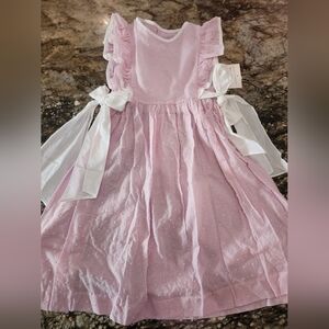 Pink Ruffled Kids Dress